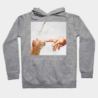 Creation of Adam miau Hoodie